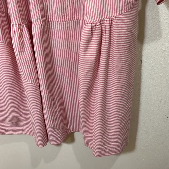 Chez California by Tandy vintage pink and white striped maxi dress. Size 26 W. - Picture 8 of 11